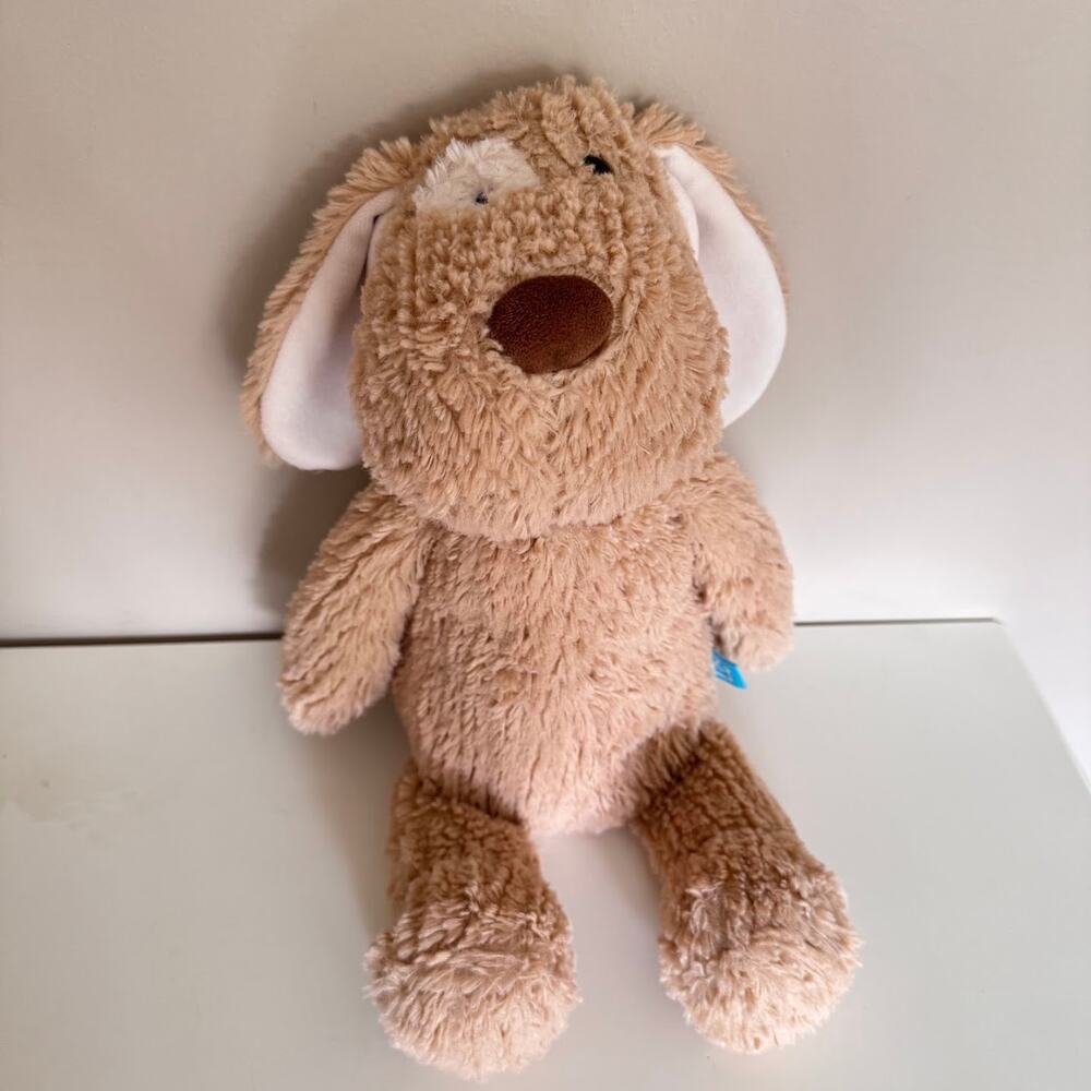 Manhattan Toy Rex Puppy Dog Plush Stuffed Animal Tan White Eye Patch